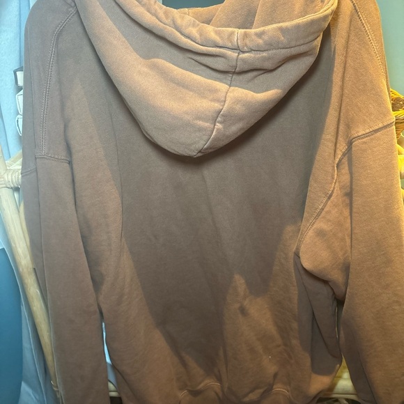 Brandy Melville Christie Brown Hooded Zip-Up Jacket - Picture 7 of 7